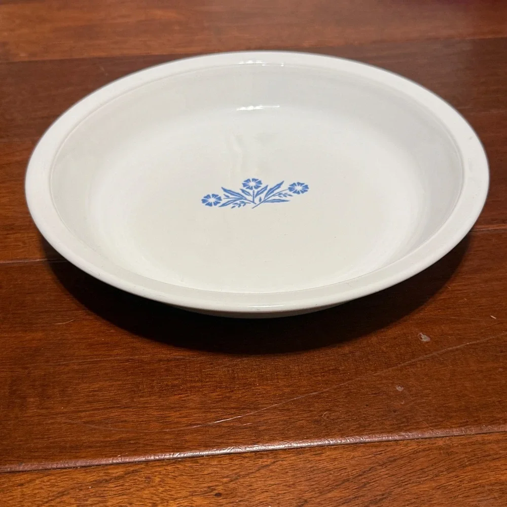 Vintage Corning Ware Blue Cornflower 9 Inch Corningware Pie Plate P-309 USA